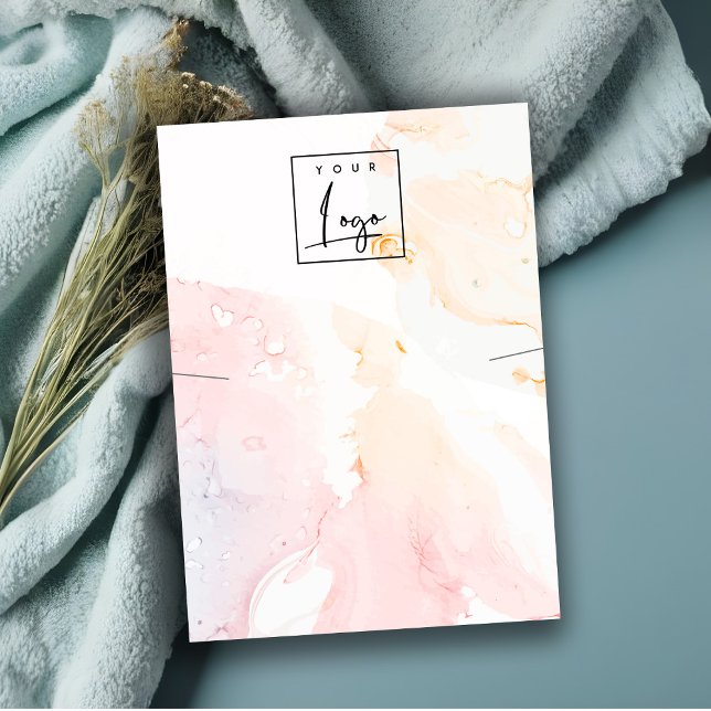 Abstrakt-rosa-farbene Verkleidung des Logos Visitenkarte (Von Creator hochgeladen)