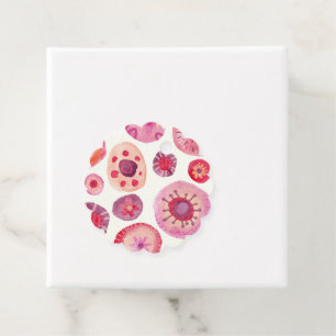 Abstrakt rosa Farbflora Muster Geschenkanhänger