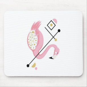 Abstrakt rosa Flamingo Funny Flamingo Lovers Mousepad