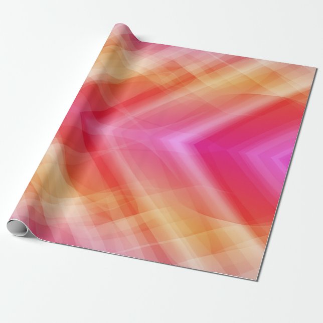 Abstrakt rosa geometrischer Hintergrund Geschenkpapier (Ungerollt)