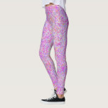 Abstrakt rosa geometrisches Muster - Farbton Leggings<br><div class="desc">Trendfarbener Farbspatter und geometrische Formen.</div>