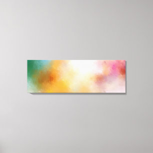 Abstrakt rosa, grün und grün leinwanddruck