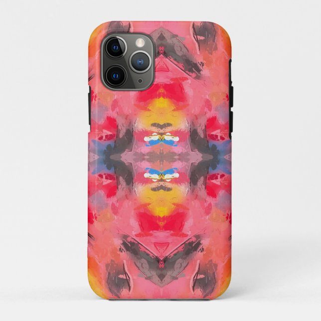 Abstrakt Rosa Kaleidoskop Case-Mate iPhone Hülle (Rückseite)