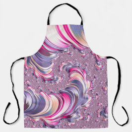 Abstrakt rosa Lila Fraktal Schürze