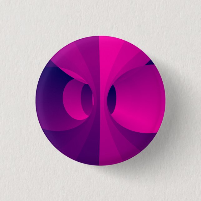Abstrakt-rosa-lila Torus-Hintergrundmuster Button (Vorderseite)