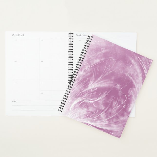 Abstrakt rosa Lüstern und Glühwürmchen Planer (Anzeige)