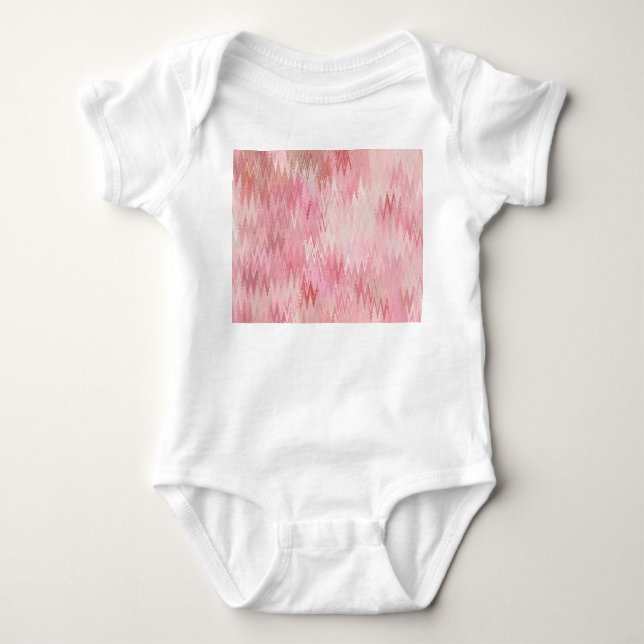 Abstrakt-rosa-Mosaikbild Baby Strampler (Vorderseite)