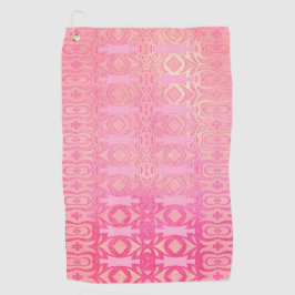 abstrakt rosa Muster Golfhandtuch