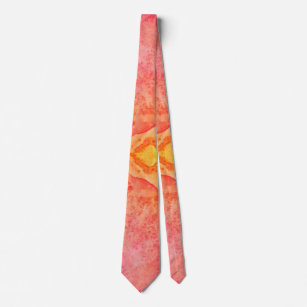 abstrakt-rosa-orange-gelbe Flammen Krawatte