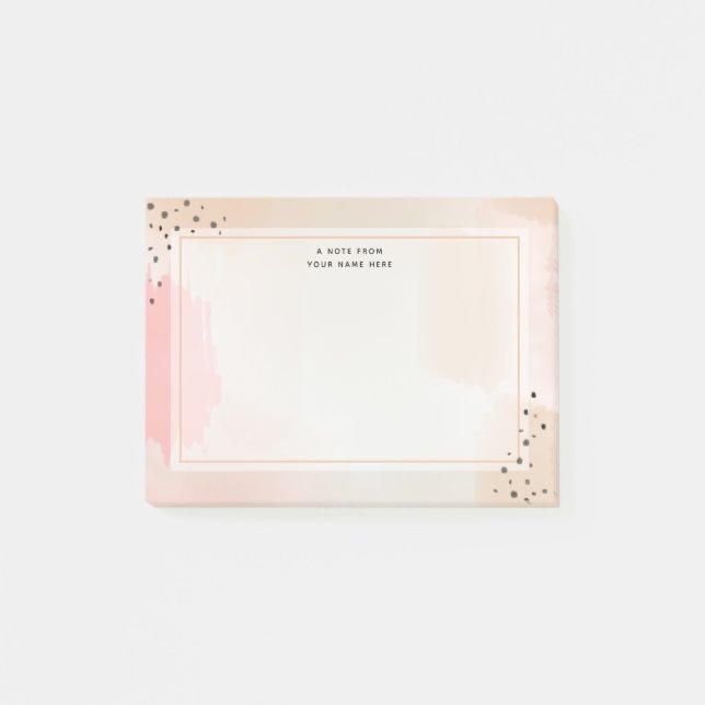 Abstrakt rosa post-it klebezettel (Vorderseite)