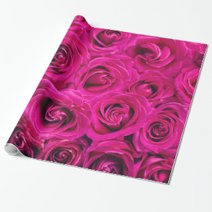 Abstrakt Rosa Rose Garten Elegante Geschenkpapier