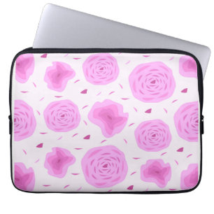 Abstrakt rosa Rosen, nahtlos Laptopschutzhülle