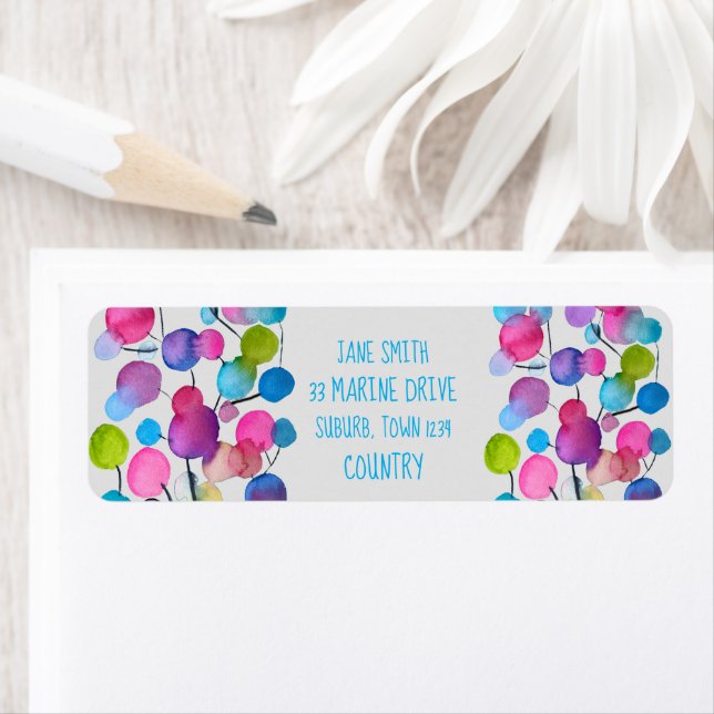 Abstrakt rosa Sommerbaumkunst (Insitu)