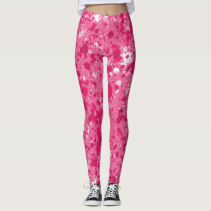 Abstrakt rosa  Spritzer Leggings