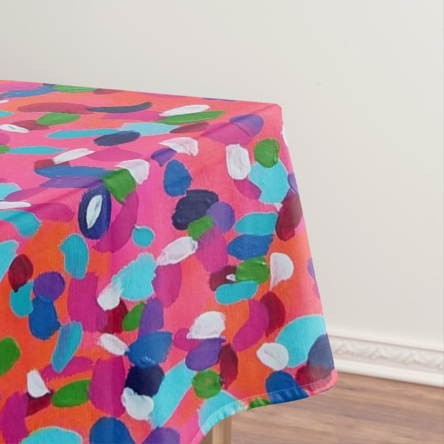Abstrakt rosa tischdecke (Beispiel)