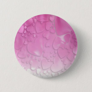 abstrakt rosa und weiße Herzen Button