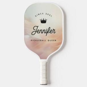 Abstrakt rosafarbenes Pickleball-Paddel mit Blush- Pickleball Schläger