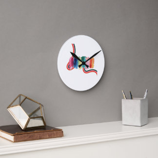 abstrakt runde wanduhr
