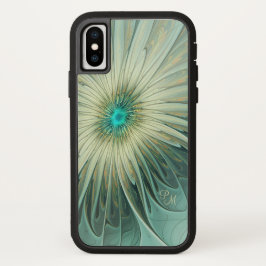 Abstrakt Sage Green Fantasy Blume Fraktal Custom Case-Mate iPhone Hülle