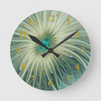 Abstrakt Sage Green Fantasy Blume Fraktal Kunst