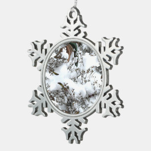 Abstrakt Schneeflocken Zinn-Ornament