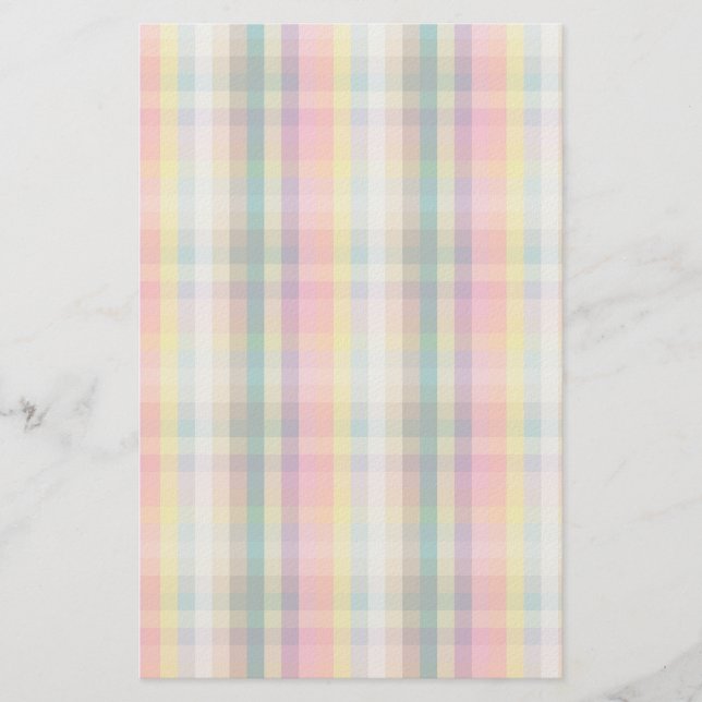 Abstrakt schottisch Kariert Briefpapier (Vorderseite)