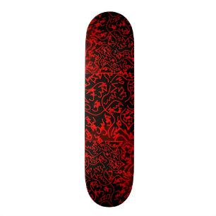 Abstrakt Schwarz/Rot Design #3 Skateboard
