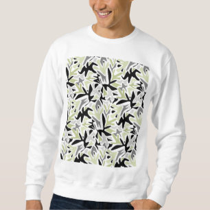 Abstrakt, schwarz und grün, Jugend, modern, kreati Sweatshirt