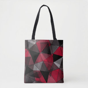 Abstrakt, schwarz und rot, Dreieck, geometrisch, s