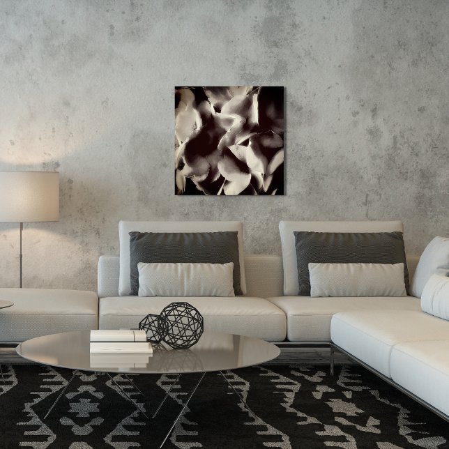 Abstrakt Schwarz-Weiß-Blüten Poster (Von Creator hochgeladen)