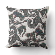 Abstrakt Schwarz/Weiß mit farbigen Details oder ve