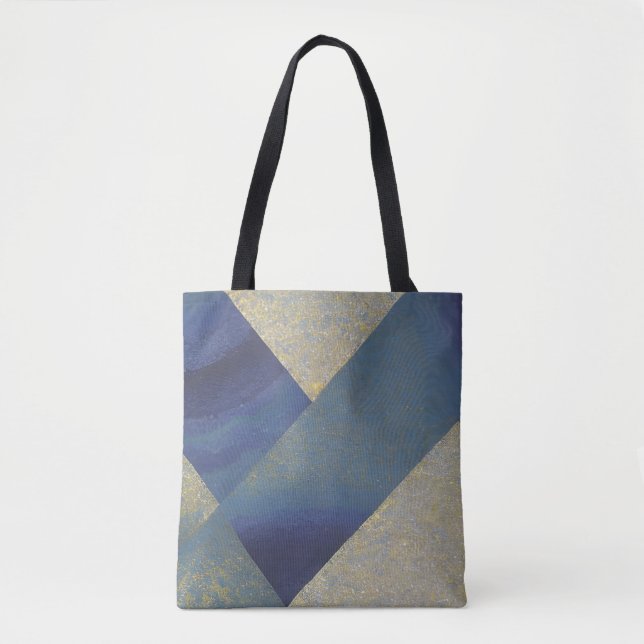 Abstrakt Seascape Fractured Zig Zag Waves 09 (Vorderseite)
