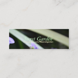 Abstrakt Secret Garden - Blumenfotografie Mini Visitenkarte