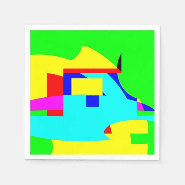 Abstrakt Serviette (Vorderseite)