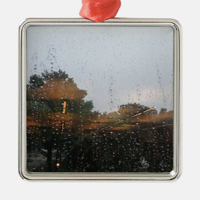 Abstrakt Silbernes Ornament (Vorne)