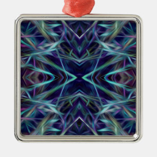 Abstrakt Silbernes Ornament