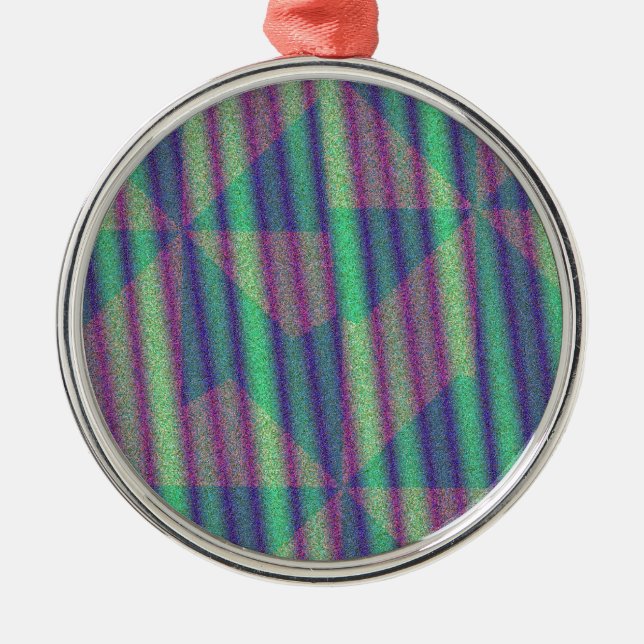 Abstrakt Silbernes Ornament (Vorne)