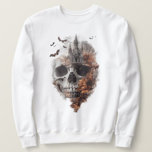 Abstrakt Skull Art Sweatshirt (Design vorne)