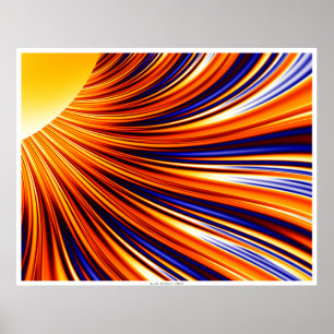 Abstrakt - Solarschwerkraft und Magnetismus 3 Poster