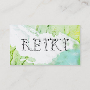 *~* Abstrakt spannende Paint Strokes REIKI Ivy Visitenkarte