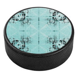 Abstrakt Spiral Delight Hockey Puck