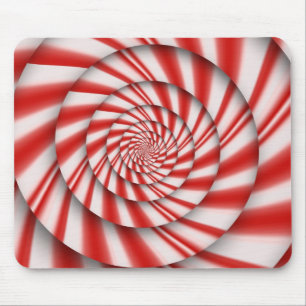 Abstrakt - Spiralen - Der Power von Minze Mousepad