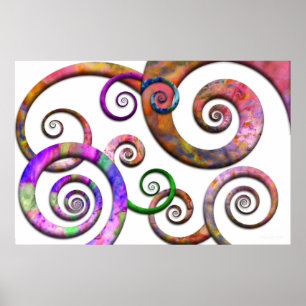 Abstrakt - Spiralen - Planet X Poster