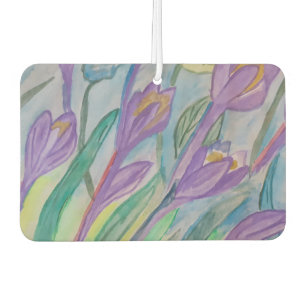 Abstrakt Spring Crocus Air Freshener Autolufterfrischer