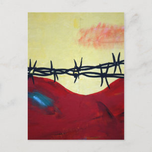 Abstrakt - Stacheldraht Postkarte