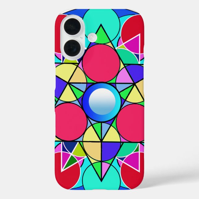 Abstrakt-Star-Blume Case-Mate iPhone Hülle (Rückseite)