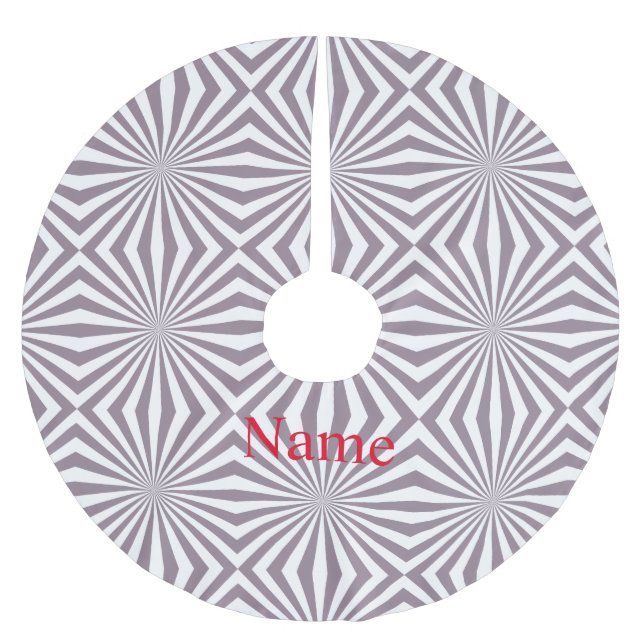 Abstrakt Sternexplosion Thunder_Cove Polyester Weihnachtsbaumdecke (Vorderseite)