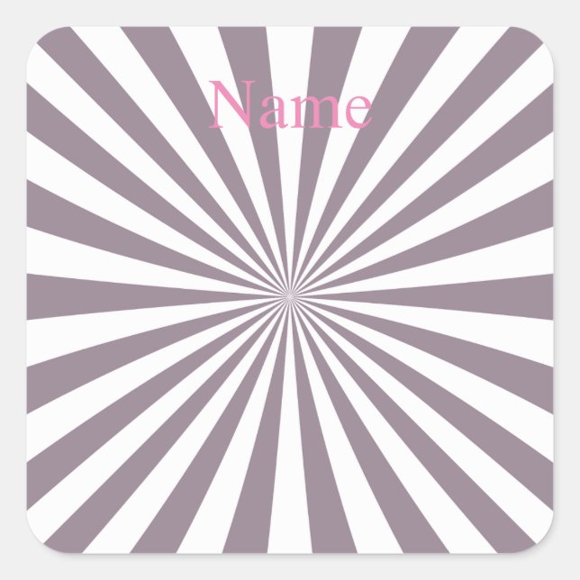 Abstrakt Sternexplosion Thunder_Cove Quadratischer Aufkleber (Vorderseite)