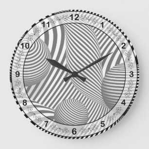 Abstrakt - Stich mir die Augen aus Große Wanduhr