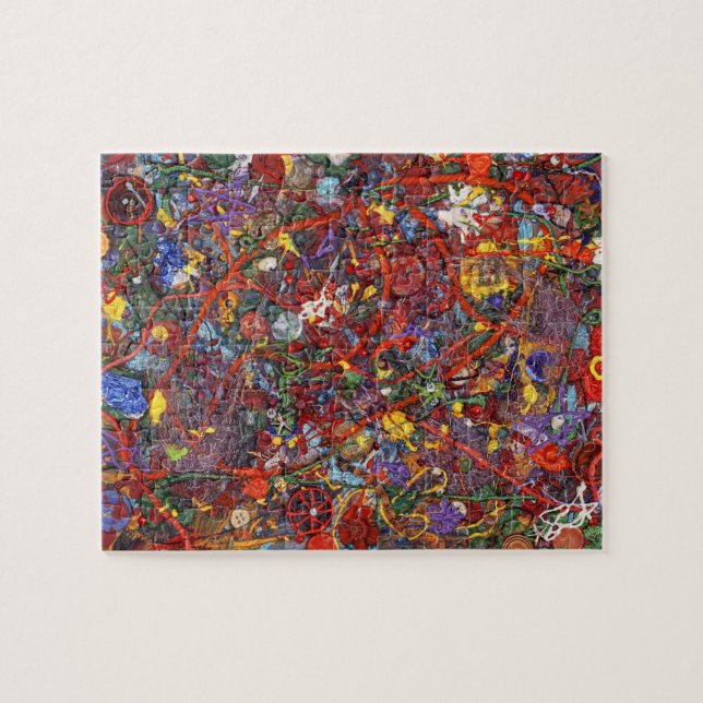 Abstrakt - Stoff Farbe - Verstand Puzzle (Horizontal)